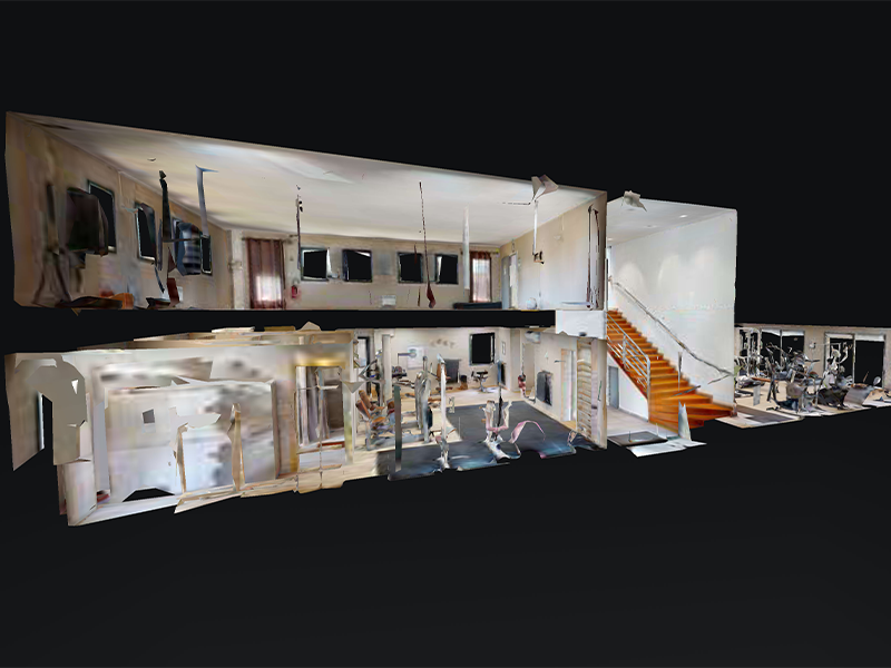 Visite de la salle en 3 D